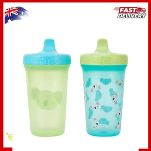 2 Pack Hard Spout Trainer Cups 300ml Non-Spill Printed Cup BPA Free 12+ Months - Picture 1 of 5