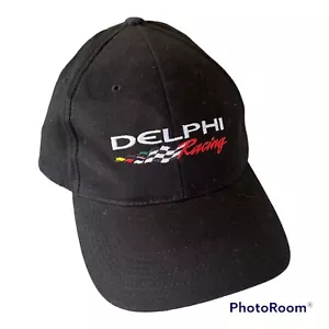 Delphi Racing Strapback Hat Black Cap Speedway Nascar Shumsky - Picture 1 of 10