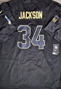 Nike Bo Jackson Las Vegas Raiders Black Camo Salute to Service NFL Jersey XL New - Picture 1 of 2