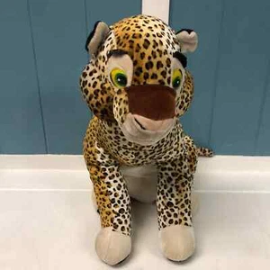 Vtg Classic Toy Company Leopard Cheetah 15" Plush Carnival Toy plastic eyes - Picture 1 of 7