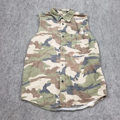 Soldado Halloween Disfraz Camisa Niño Extra Grande 16 Verde Camuflaje Uniforme Militar Foto 1 de 4