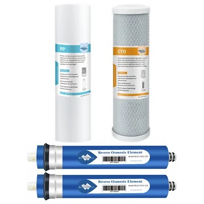 150G RO Membrane Sediment Carbon Water Filter Fit for Hydro-Logic Stealth-RO300 - Image 1 of 4