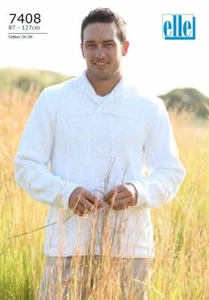 Elle - Pullover Cardigan Crochet Pattern 7408 - Picture 1 of 3