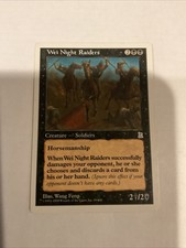 MTG Wei Night Raiders Portal Three Kingdoms magic the gathering English LP
