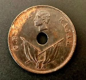 Sarawak (Malaysia) Charles Brooke Rajah  - One Cent, 1893 - Picture 1 of 4