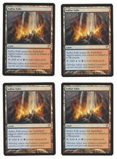 MTG Magic The Gathering Innistrad Sulfur Falls X 4 Rare Island Mountain Mana