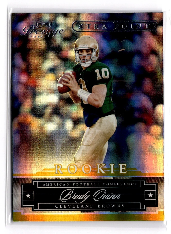 2007 Playoff Prestige Xtra Points Brady Quinn #151 Parallel Rookie Browns  - Image 1 of 3