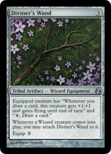 MTG Diviner's Wand - Foil, Moderate Play, English Morningtide - Image 1 of 1