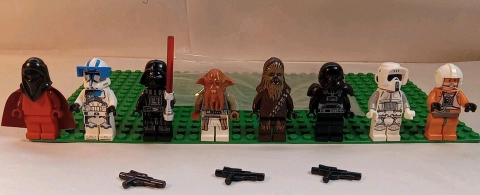 LEGO Star Wars Lote de 7 Minifiguras Darth Vader Quarren Scout Trooper Guardia Real ++ Foto 1 de 4
