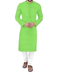 Pijama kurta liso para hombre, pantalones Kurta festivos para hombre,... - Imagen 1 de 72