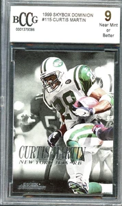 1999 Skybox Dominion - Curtis Martin #115 BCCG 9 - Picture 1 of 2