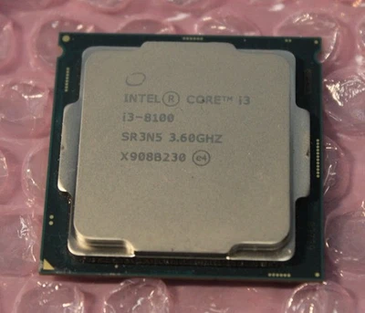 Intel Core i3 8100 3.60ghz Quad Core Socket LGA1151 Processor SR3N5 - Image 1 of 2