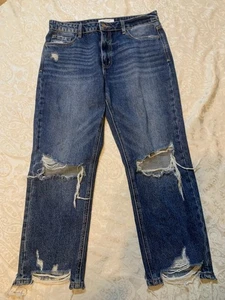 Lovervet by Vervet Blue Denim Very Distressed ausgefranster Saum 30/11 Damen Jeans - Bild 1 von 13