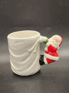 Vintage Pier 1 Ceramic Mug With Santa Claus Handle Made in Japan - Picture 1 of 13