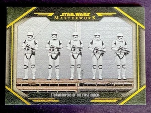 2024 Star Wars Masterworks #BTS-2 STORMTOOPERS OF THE FIRST ORDER CANVAS #d/25 - Picture 1 of 2