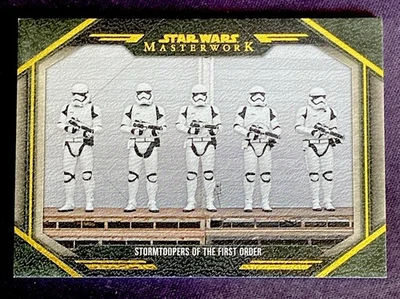 2024 Star Wars Masterworks #BTS-2 STORMTOOPERS OF THE FIRST ORDER CANVAS #d/25 - Image 1 of 2