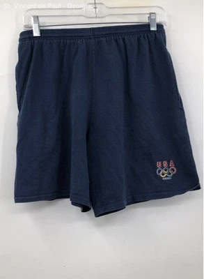Champion Navy Champknit USA Olympics Jersey Shorts Men's M Vintage Atlanta - Image 1 of 4