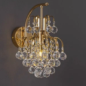 Kitchen Wall Light Bedroom Wall Light Gold Porch Wall Lantern Gold Wall Lights - Picture 1 of 9