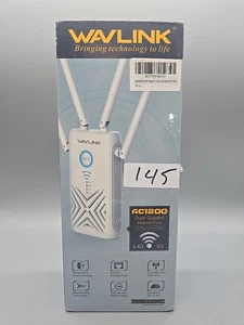 WAVLINK AC1200 Aerial X WI-FI RANGE EXTENDER 1200 Dual Gigabit Ethernet Ports - Picture 1 of 5