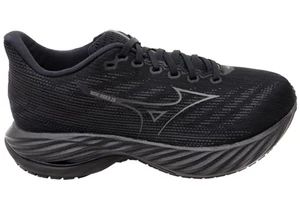 Zapatos para correr cómodos de ajuste ancho negros Mizuno Wave Rider 28 2E para hombre - ModeShoe - Imagen 1 de 11