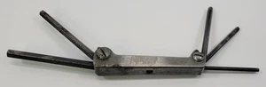 *J2) Vintage Eklind 51 Fold Up Uni Key Hex Key Tool 5 Count - Picture 1 of 15