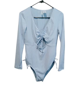 Celebrity Pink Girls' Juniors Swimsuit Long Sleeve Blue Dusk Size Large (11-13) - Picture 1 of 10