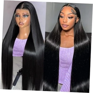30 Inch Straight Lace Front Wigs Human Hair HD Transparent Lace Front Wigs for - Picture 1 of 7
