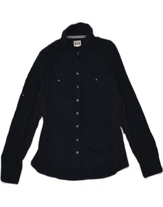 Camisa CONVERSE Mujer UK 14 Grande Azul Marino Algodón HF03 - Imagen 1 de 3