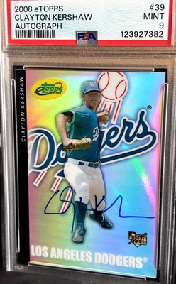 2008 Clayton Kershaw eTOPPS Autograph 226/999. #39 - Image 1 of 4