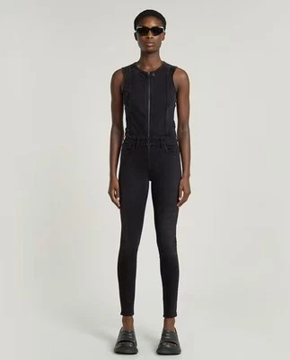G-Star, Damen, Jumpsuit Overall, Slim, Lynn type 30, Schwarz cobler, S - Bild 1 von 4