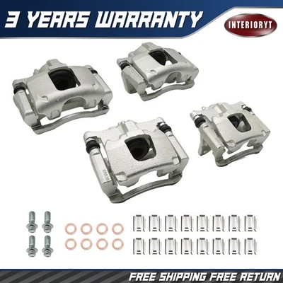 Front + Rear Disc Brake Calipers w/Bracket For Jeep Wrangler Dodge Nitro 18B5045 - Image 1 of 4