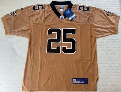 Подлинный Реджи Буш Новый Орлеан святых сшитый Reebok Золотой Джерси размер 50 новый - Изображение 1 из 4