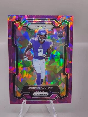 2023 Panini Prizm - Rookies Jordan Addison #368 Purple Ice Prizm /225 (RC) - Image 1 of 2