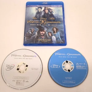 Pirates of the Caribbean Dead Men Tell No Tales (Blu-ray + DVD, 2017) No digital - Picture 1 of 3
