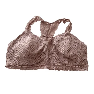 Maurices Damen-Bralette 3X Mauve Rosa Spitze gepolstert Übergröße - Bild 1 von 5