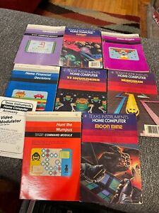 Texas Instruments Lot of Command Module Cartridges 1979-1982 Vintage