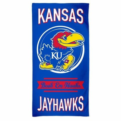 Kansas Jayhawks Pride Beach Towel 30" x 60" Cover