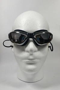 Swimming Goggles Adult No Leak Anti Fog UV Protection Black with case - Picture 1 of 8