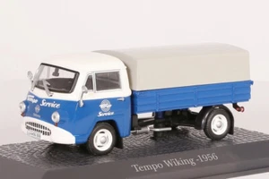 Tempo Wiking 1956 Tempo-Service LKW blau/weiß Atlas 1:43 NEW/OVP 7 421 119 - Bild 1 von 4