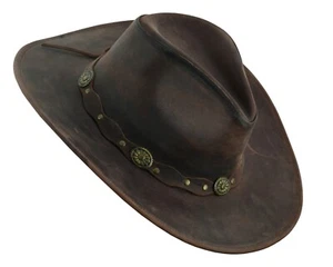 Deadwood Leather Western Cowboy Hat - Picture 1 of 36