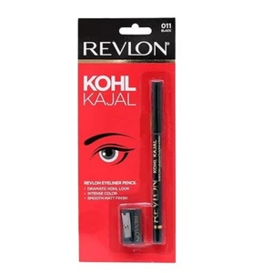 REVLON Kohl Matte Finish Kajal Eye Liner Pencil with Sharpener, Black, 1.14gm - Picture 1 of 5