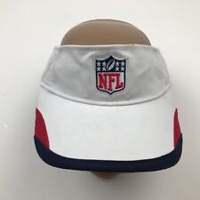 NFL Visor Hat Cap Strapback Reebok White Blue Adjustable Embroidered Football