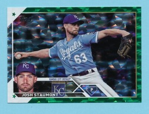 JOSH STAUMONT 2023 TOPPS SERIES 1 GREEN FOIL PARALLEL #043/499 ROYALS #194