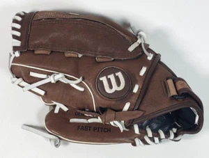 Wilson A440 Fastpitch Softball Handschuh braun Leder 11 1/2" A440 links Monsta Web - Bild 1 von 9