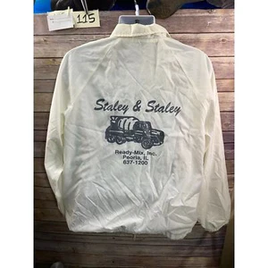 Vintage Jacket Staley & Staley Ready Mix Construction size Large made in USA - Picture 1 of 10