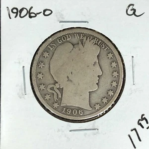 1906-O FRISEUR SILBER HALF DOLLAR ~GUT ~SCHÖNE MÜNZE~ - Bild 1 von 2