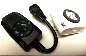 Indoor & Outdoor Timer, Timer Combo 2 Pack, On @ Dusk, Off @ Dawn - Picture 1 of 12