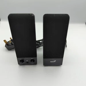 Genius SP-S110 2.0 Stereo Speakers Compact Desktop PC Laptop AUX Set - Afbeelding 1 van 6