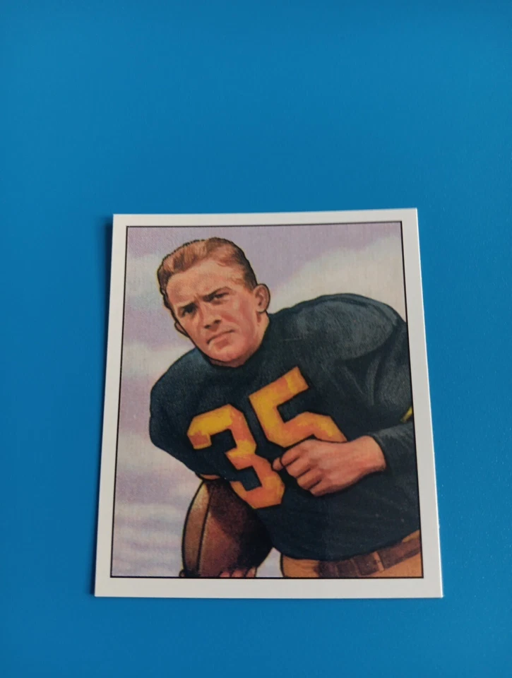 Joe Geri 1950 Bowman Reprint Football Card Pittsburgh Steelers #19 - Image 1 of 2