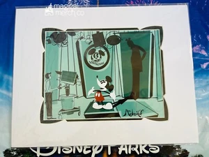 2022 Disney Parks McBiff Mickey Mouse Walt I'm Proud Of You Matted Print - Picture 1 of 2